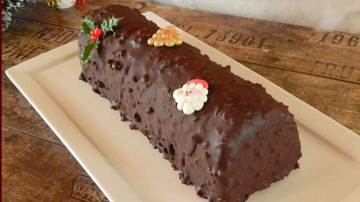 HISTOIRE DE LA BÛCHE DE NOËL AU CHOCOLAT