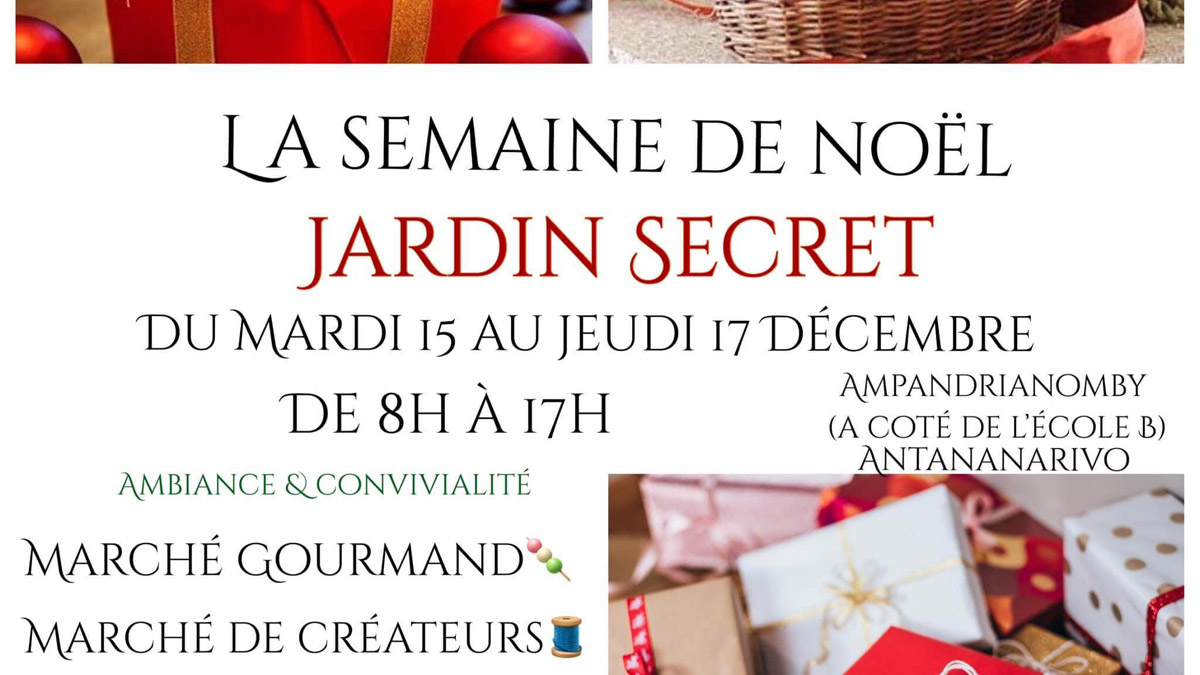 UN  JARDIN SECRET POUR LA SEMAINE DE NOËL