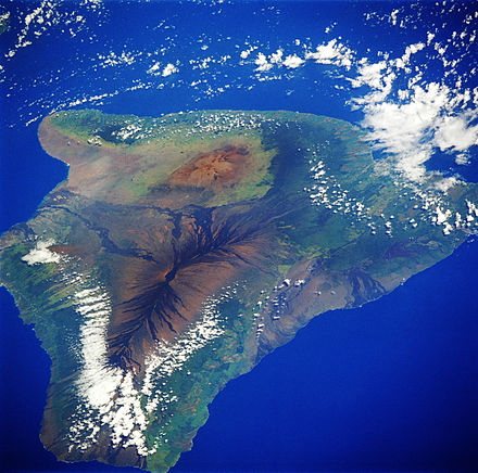 Carte satellite Hawaï