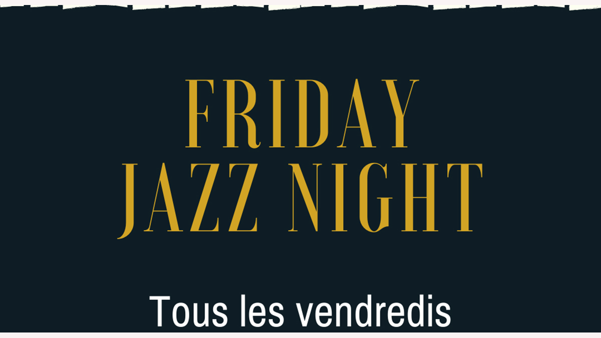 FRIDAY JAZZ NIGHT AU TAMBOHO RESTAURANT