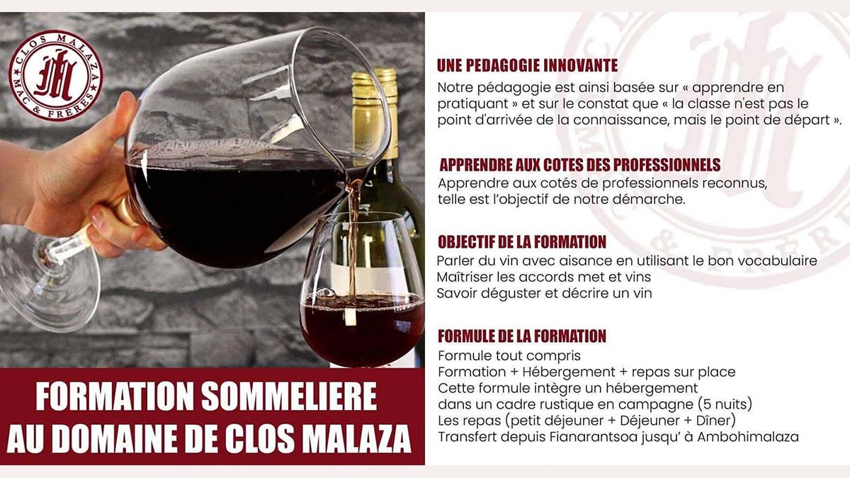 FORMATION SOMMELIERE À FIANARANTSOA