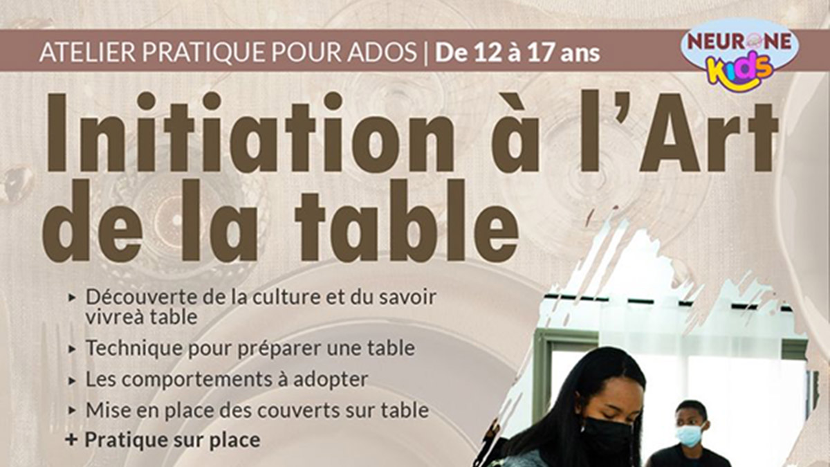 ATELIER INITIATION À L’ART DE LA TABLE